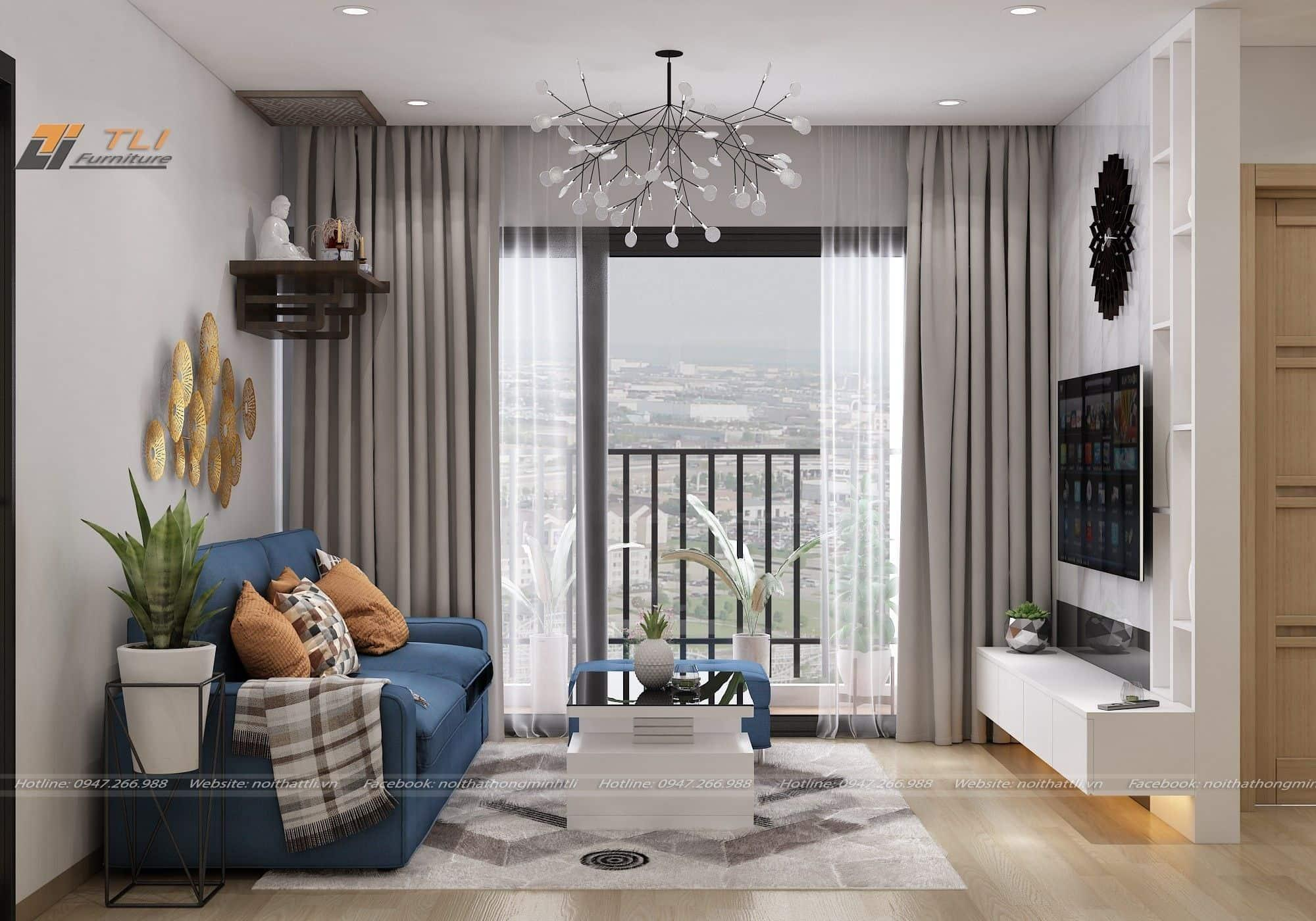 Căn hộ 3PN Vinhomes Smart City tầng cao